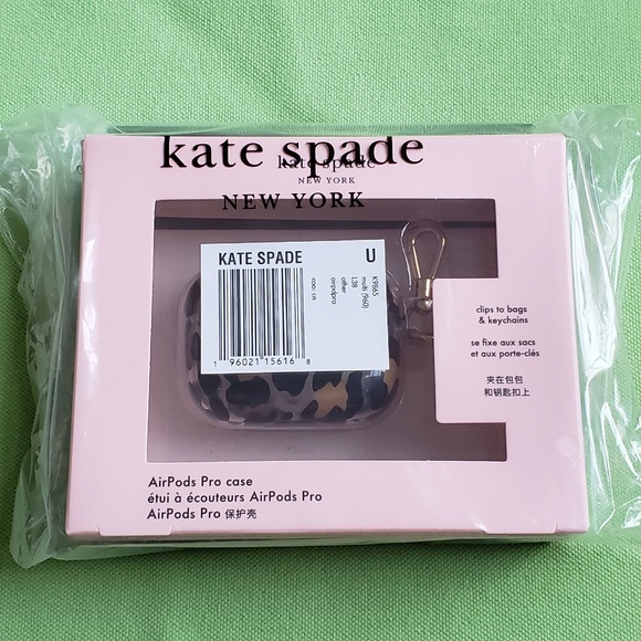 KATE SPADE LEOPARD AIRPODS PRO CASE:NIB LEOPARD - Picture 9 of 9